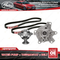 Gates Water Pump + Thermostat + Belt Kit for Toyota IST Raum Succeed 1.3L 1.5L