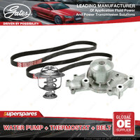 Gates Water Pump + Thermostat + Belt Kit for Toyota Camry MCV20 3.0L 140kW 1MZFE
