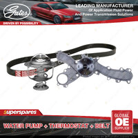 Gates Water Pump Thermostat Belt for Toyota Aurion GSV40 Avalon GSX30 Harrier