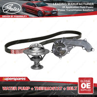 Gates Water Pump Thermostat Belt for Toyota Prado TRJ120 Quantum TRH203 213 223