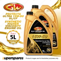 2 x Gulf Western Protecta Ultra 15W-50 API SL Higher Viscosity Engine Oil 5L