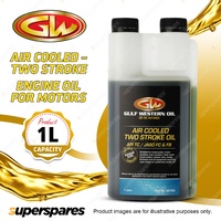 1 x Gulf Western Air Cooled Engine Oil Suitable For Two Stroke 1L