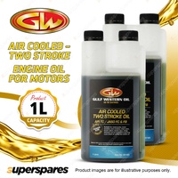 2 x Gulf Western Air Cooled Engine Oil Suitable For Two Stroke 1L