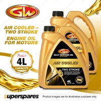 2 x Gulf Western Air Cooled Engine Oil Suitable For Two Stroke 4L