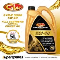 1 x Gulf Western SYN-X 5000 5W-40 SP/CF ACEA A3/B4 Full Synthetic Engine Oil 5L