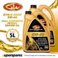 2 x Gulf Western SYN-X 5000 5W-40 SP/CF ACEA A3/B4 Full Synthetic Engine Oil 5L