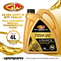 1 x Gulf Western Ultra Shift 75W-80 Full Synthetic Manual Transmission Fluid 4L