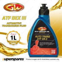 1 x Gulf Western ATF DX III Multi-Vehicle Automotive Transmission Fluid 1L