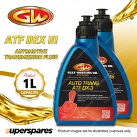 2 x Gulf Western ATF DX III Multi-Vehicle Automotive Transmission Fluid 1L