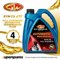 4 x Gulf Western SYN-TS ATF Full Fynthetic Automotive Transmission Fluid 4L