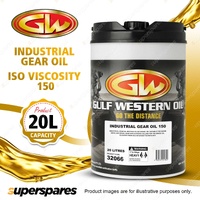 1x Gulf Western Industrial Extreme Pressure Gear Oil Viscosity Grade ISO 150 20L