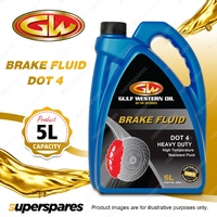 1 x Gulf Western Brake Fluid Dot 4 for Passenger & Commercial Vehicles 5L
