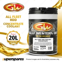 1 x Gulf Western All Fleet HDD Concentrate Coolant Anti Freeze Rust & Boil 20L
