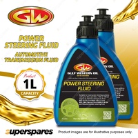 2 x Gulf Western Power Steering Fluid Automotive Transmission Fluid 1L