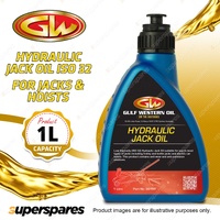 1 x Gulf Western Hydraulic Jack Mineral Based Oil ISO 32 for Jacks & Hoists 1L