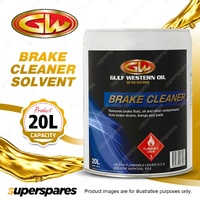 1 x Gulf Western Brake Cleaner Solvent Highly Effective Solvent Based Liquid 20L