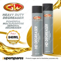 2 x Gulf Western Heavy Duty Degreaser Multi-Purpose Aerosol Degreaser 840ml
