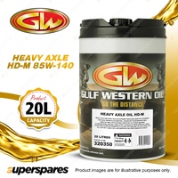 Gulf Western Heavy Axle HD-M 85W-140 20L Premium Gear And Axle Lubricant