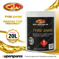 1 x Gulf Western Tyre Shine High Quality Silicone Tyre Treatment 20L
