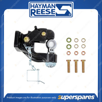 Hayman Reese Pintle Hook 8 Tonnes Rated with 50mm Towball - Powder Coated