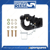 Hayman Reese Pintle Hook 8 Tonnes Rated - Forged Combination - Powder Coated