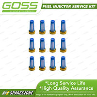 Goss Fuel Injector Repair Kit - Filter Basket Lucas Long Pack 12 OD 6mm