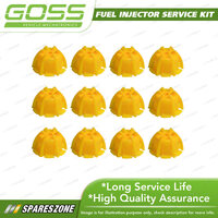 Goss Fuel Injector Service / Repair Kit - Pintle Cap Ribbed Pack of 12