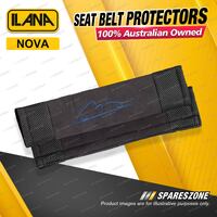 2pcs Ilana Nova Car Seat Belt Protector Shoulder Pads - Universal Charcoal