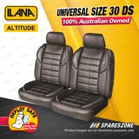 Front Ilana Universal PU Altitude Car Seat Covers Size 30 DS - Black/Charcoal