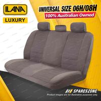 Rear Ilana Universal Luxury Velour Car Seat Covers Size 06H/08H -  Charcoal