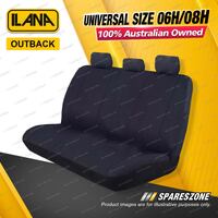 Rear Ilana Universal Outback Waterproof Car Seat Covers Size 06H/08H - Black