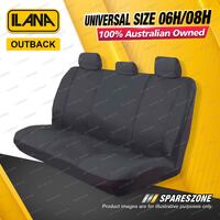 Rear Ilana Universal Outback Waterproof Car Seat Covers Size 06H/08H - Charcoal