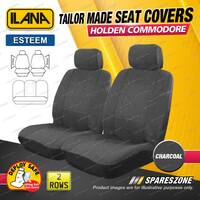 2 Rows Tailor Made Charcoal Car Seat Covers for Holden Commodore VE VE II Sedan
