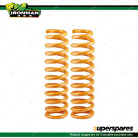 2x Front Ironman 4x4 35-40mm Lift 0-50kg Load Coil Springs FOR001A 4WD Offroad