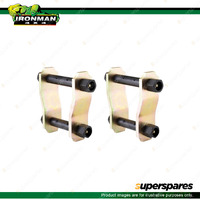 2 Pcs Rear Ironman 4x4 Leaf Springs Greasable Shackles 1141-1 4WD Offroad