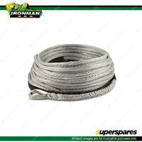 Ironman 4x4 Synthetic Winch Rope - 9.5mm x 27m 8100kg WWWROPE001 Offroad 4WD