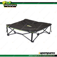 Ironman 4x4 Quick Fold Dog Bed with Padded Mat 80 x 80 x 25cm IPET0023