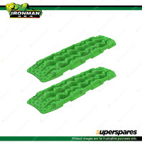 Ironman 4x4 Reco-Traks - Green Color Pair IRECBRDGREEN to Suit Offroad 4WD