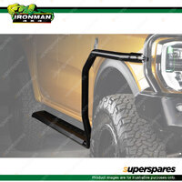 Ironman 4x4 Steel Side Steps And Rails Dimple Step Design SSR016-D 4WD Offroad