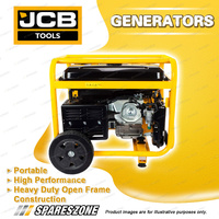 JCB Tools 7.9Kw Petrol Generator With Wheel Kit Aus - Heavy-Duty Construction