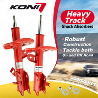 2 x Front KONI Heavy Track Shock Absorbers 87-2658L 87-2658R ADJ Rebound Damping