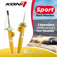 2 x Front KONI Sport Adjustable Shock Absorbers 8741-1438LSport 8741-1438RSport
