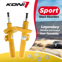 2 x Front KONI Sport Adjustable Shock Absorbers 8741-1585LSport 8741-1585RSport