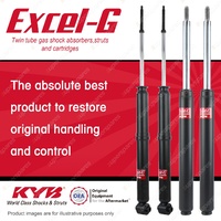 Front + Rear KYB EXCEL-G Shock Absorbers for AUDI 90 B3 Sport NG 2.3 I5 FWD All
