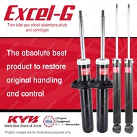 Front + Rear KYB EXCEL-G Shock Absorbers for AUDI A5 8T FWD AWD H/Back