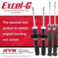 Front + Rear KYB EXCEL-G Shock Absorbers for AUDI A5 8T V6 FWD AWD Coupe