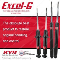 Front + Rear KYB EXCEL-G Shock Absorbers for BMW E32 730i 730iL I6 V8 RWD Sedan