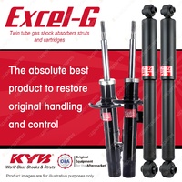Front + Rear KYB EXCEL-G Shock Absorbers for CITROEN C3 I4 FWD Convertible 04-10