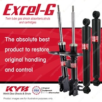 Front + Rear KYB EXCEL-G Shock Absorbers for FIAT 500C 169A3 1.4 I4 FWD 10-12