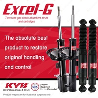 Front + Rear KYB EXCEL-G Shock Absorbers for FIAT Scudo 120MULTI 2.0 DT4 FWD